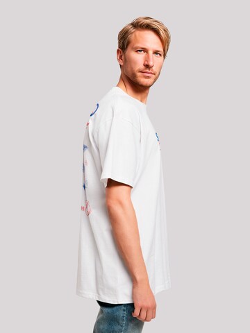 T-Shirt 'Spread The Love Valentinstag Streetwear Front' F4NT4STIC en blanc