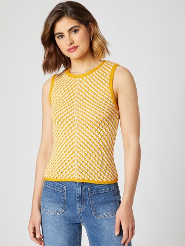 Guido Maria Kretschmer Women - Top de punto 'Verena' en amarillo: frente