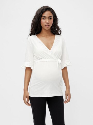 MAMALICIOUS Shirt 'HAZEL' in White: front