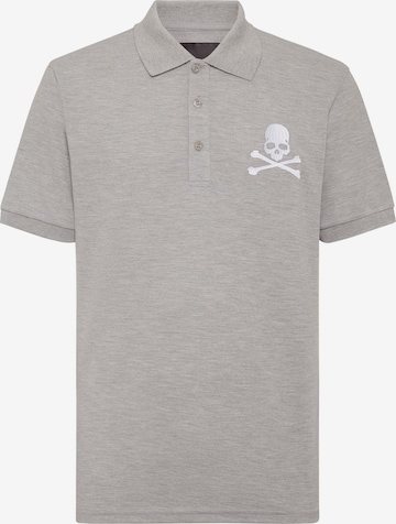 Maglietta 'Skull&Bones' di Philipp Plein in grigio: frontale