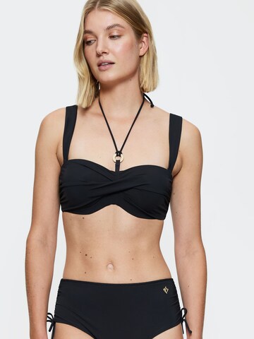 TRIUMPH Bralette Bikini Top ' Summer Twist ' in Black: front