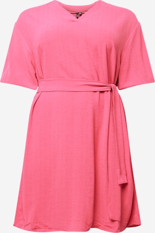 Vero Moda Curve - Vestido 'Unye' en rosa: frente