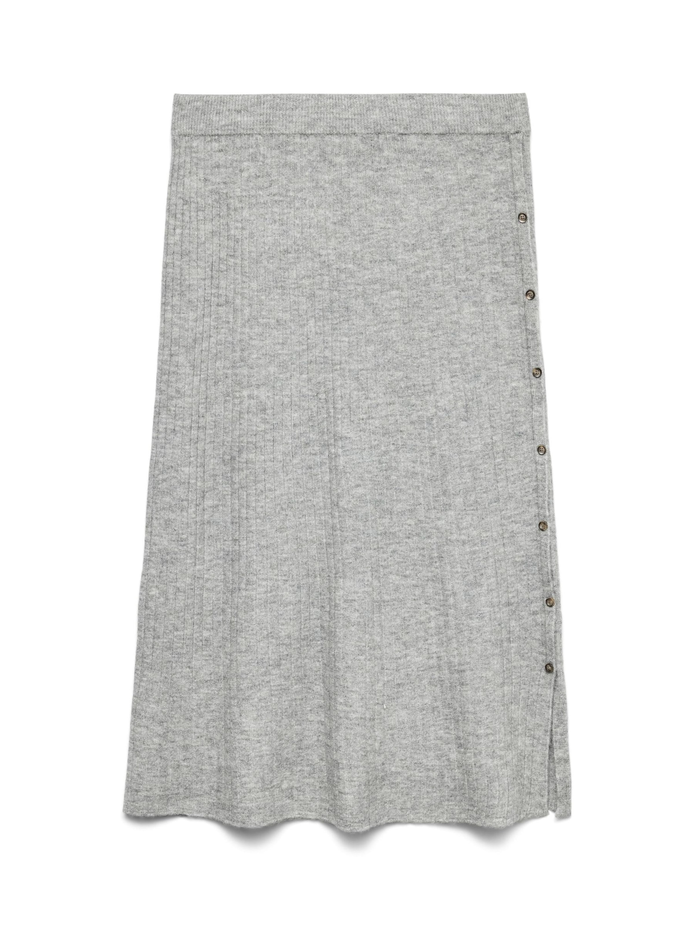 Vero Moda Curve Rok 'SALLY' in Grijs: voorkant