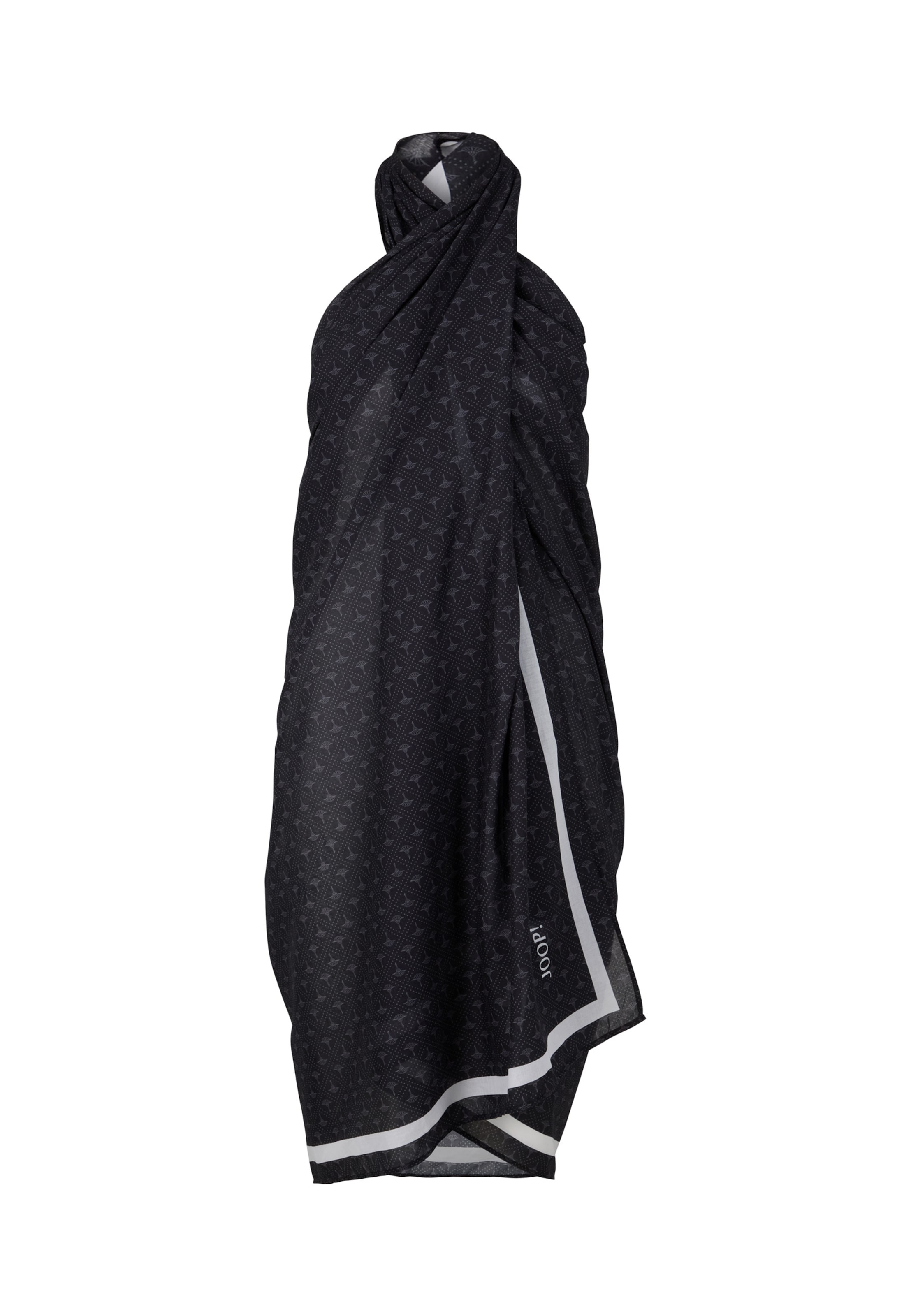 JOOP! Beach towel 'Pareo' in Black