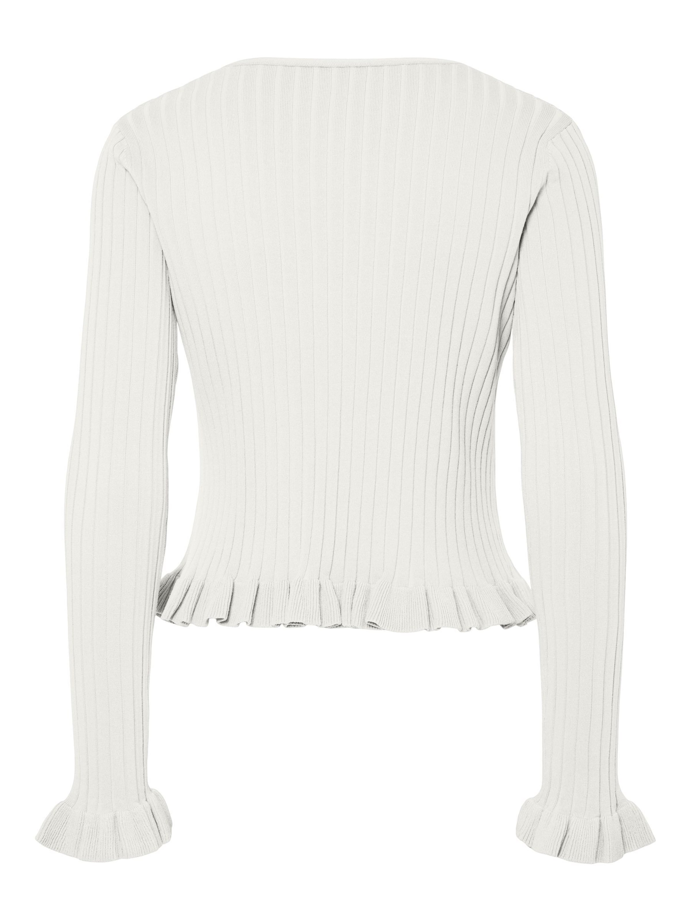 PIECES Gebreid vest 'PCRagnhild' in Wit