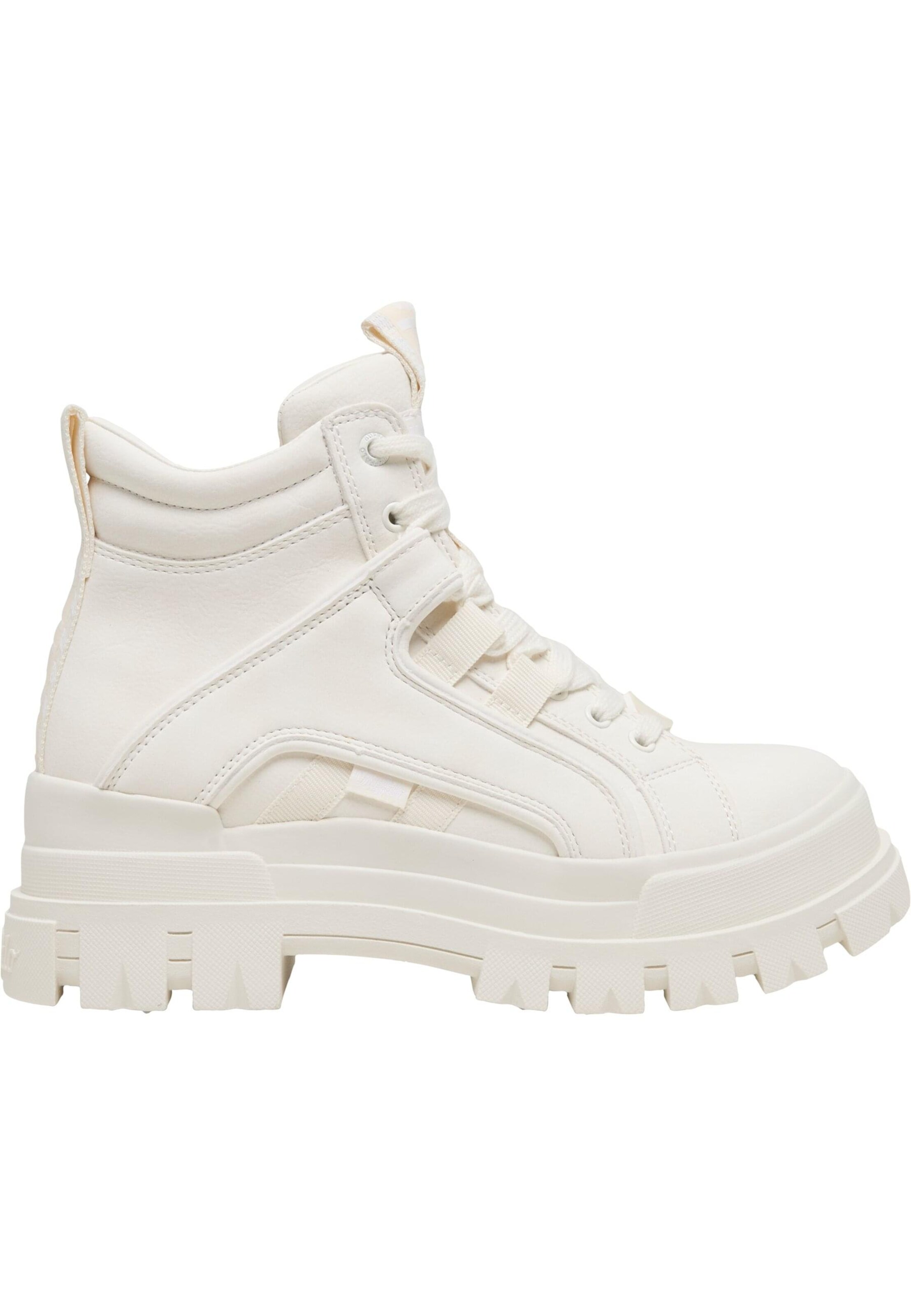 BUFFALO - Bota com atacadores 'Aspha' em branco