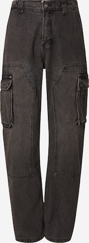 melns GUESS Originals Vaļīgs piegriezums Kargo džinsi 'GO': no priekšpuses