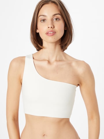 Bustier Soutien-gorge de sport 'BIANCA' Girlfriend Collective en beige : devant