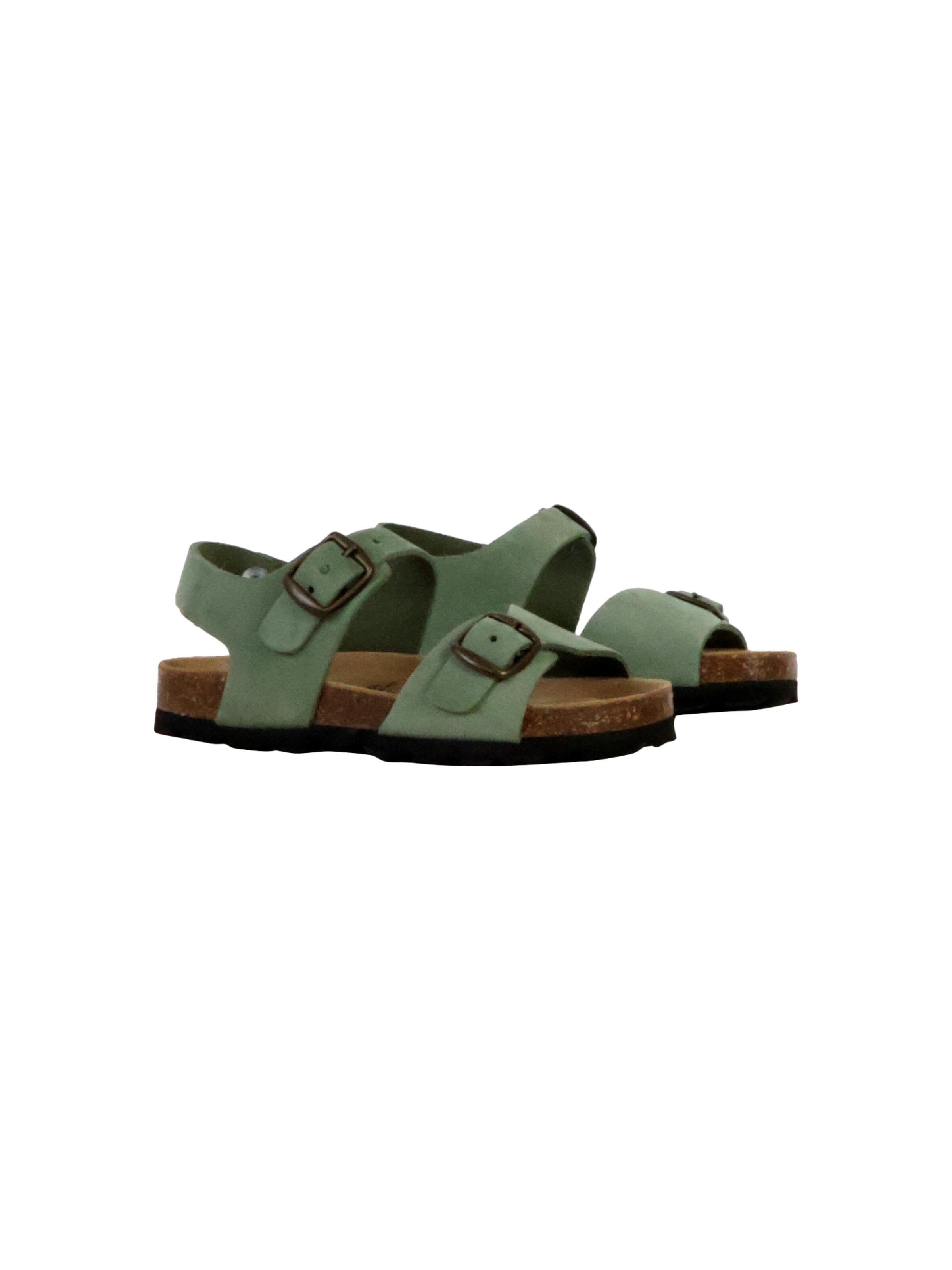 Chaussure basse 'Leder-Pantoletten für Kinder' The Divine Factory en vert
