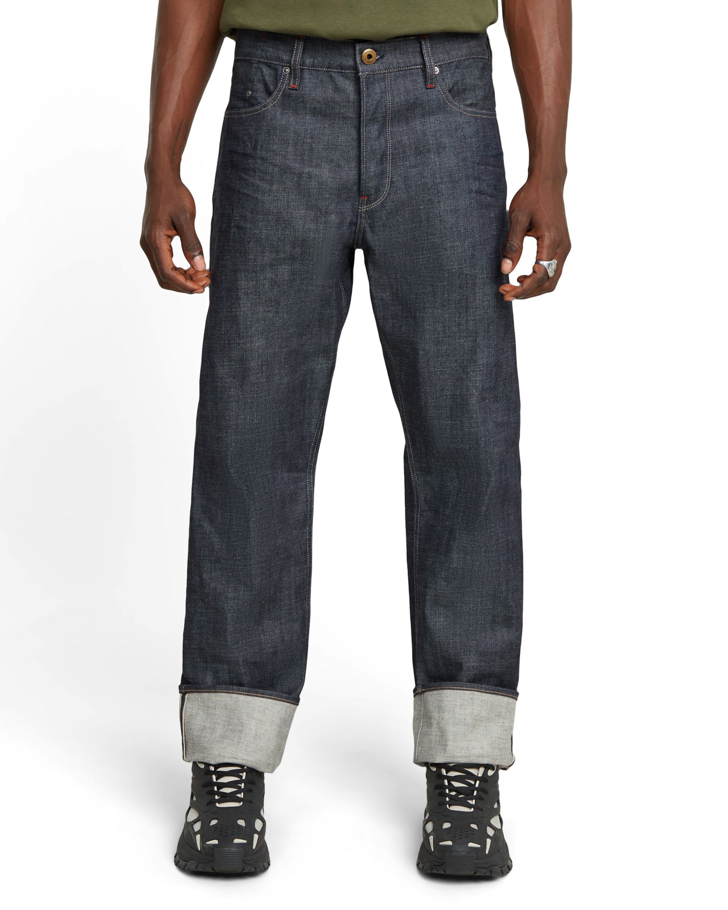 G-STAR Regular Gerade Hose 'DAKOTA' in Blau: Vorderseite