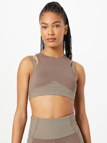 Reebok Bustier Sportmelltartók - szürke: elől