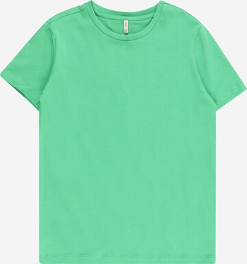 T-Shirt KIDS ONLY en vert : devant