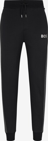 BOSS Regular Athletic Pants in Black: front