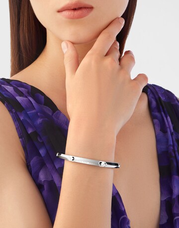 Philipp Plein Jewellery Armband 'The Plein Cuff' in Zilver: voorkant