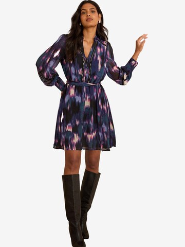 Rochie 'Notch' de la love & roses pe mov: față