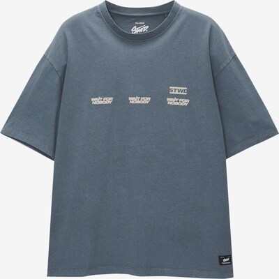Pull&Bear T-Shirt in opal / offwhite, Produktansicht