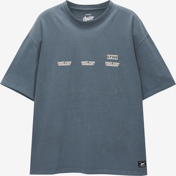 Pull&Bear T-shirt i blå: framsida