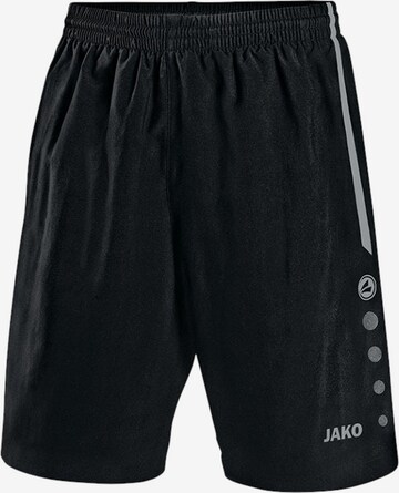 JAKO Regular Workout Pants 'Turin' in Black: front