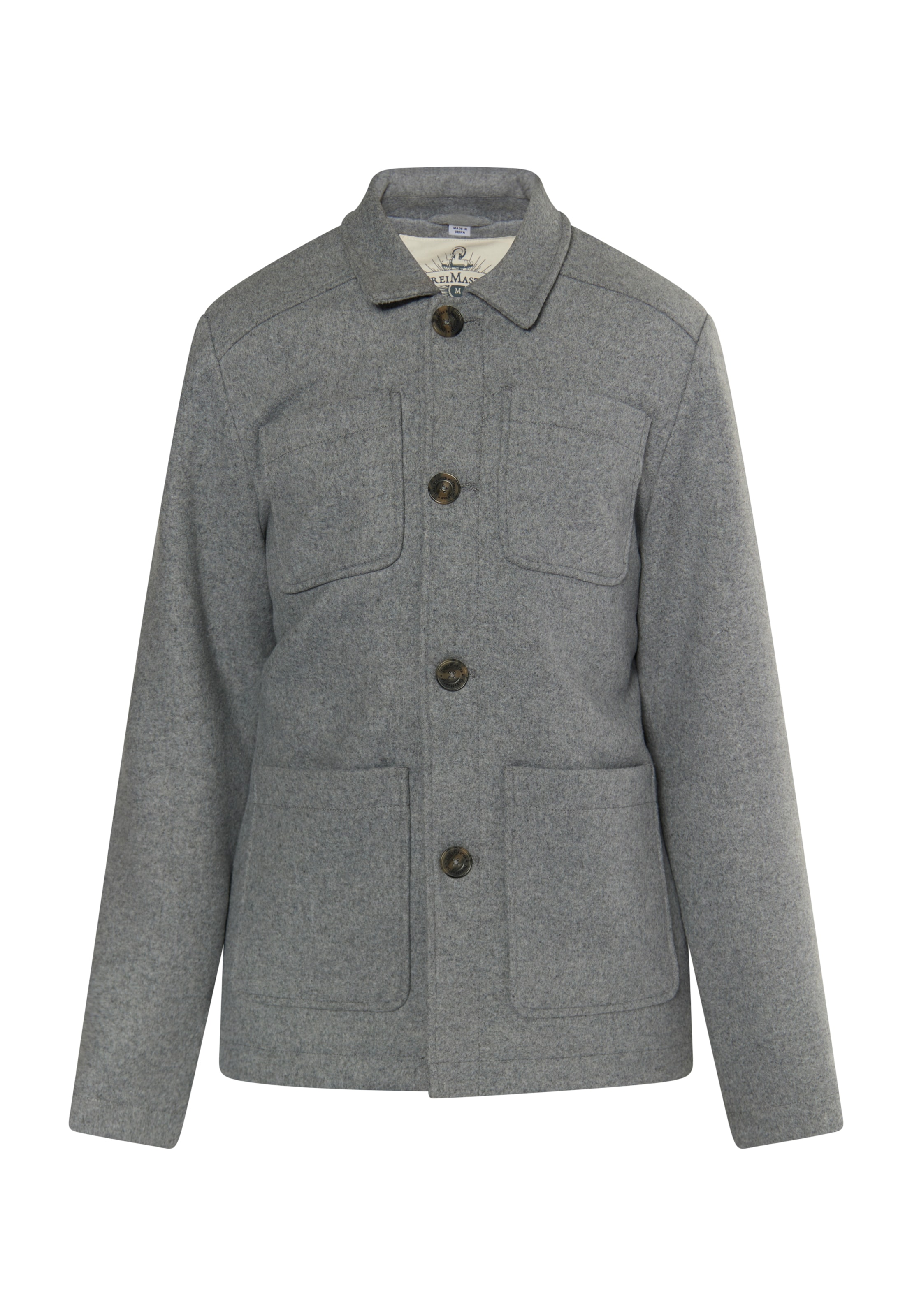 DreiMaster Vintage Prechodný kabát - Sivá: predná strana
