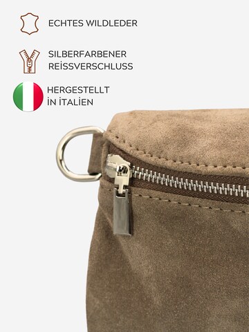 Brise Schultertasche 'Afia Suede' in Grau