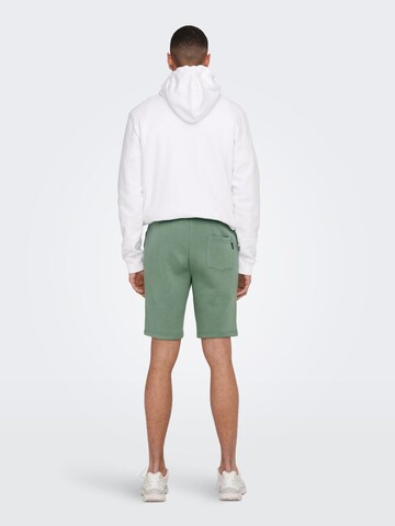 Only & Sons Loosefit Shorts 'Ceres' in Grün