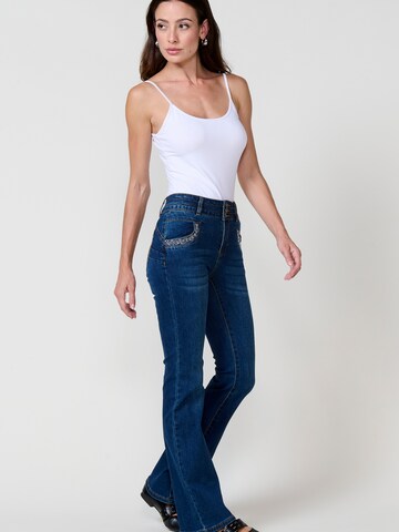 KOROSHI Bootcut Džínsy - Modrá
