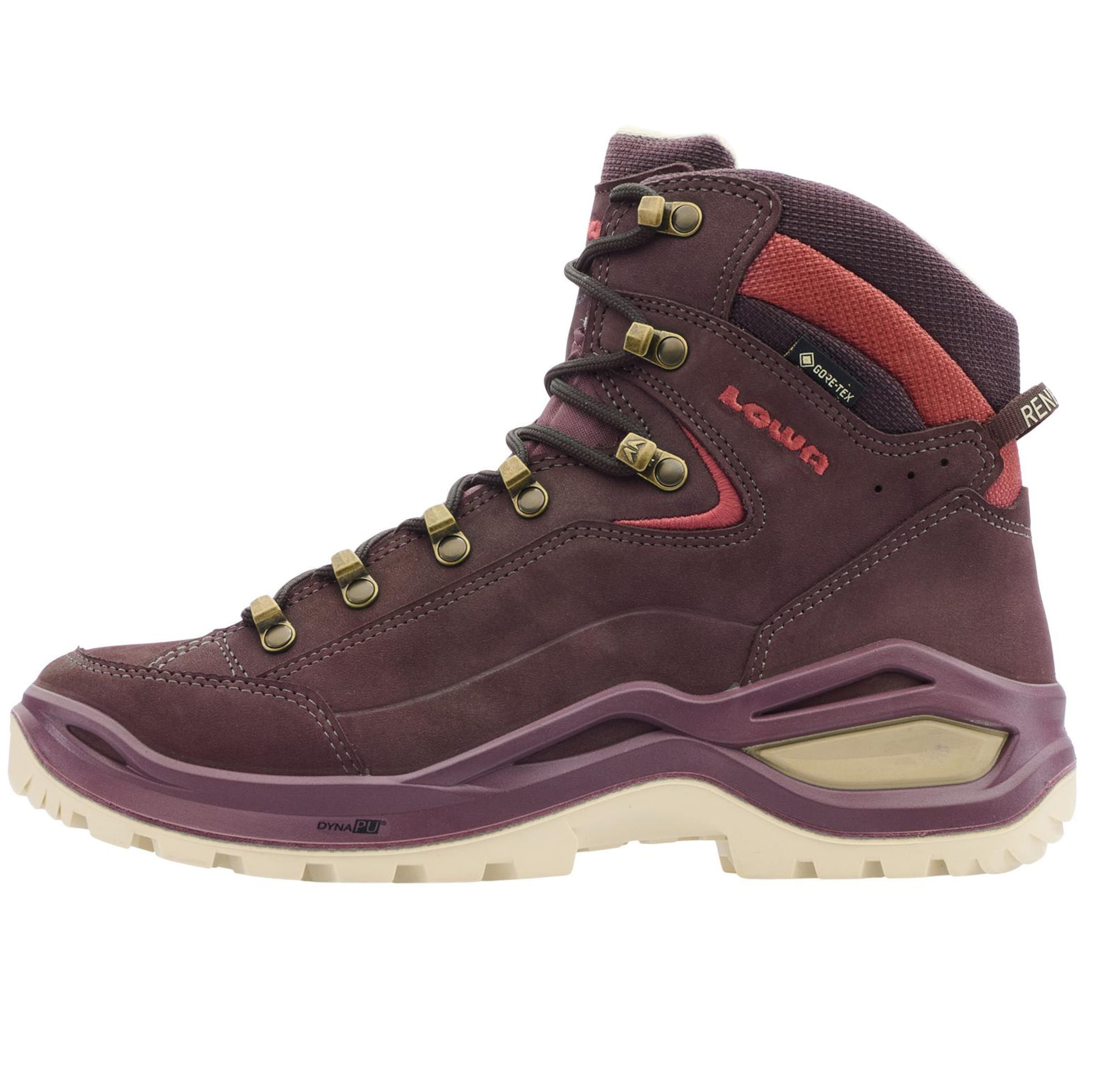 LOWA Boots in Red: front