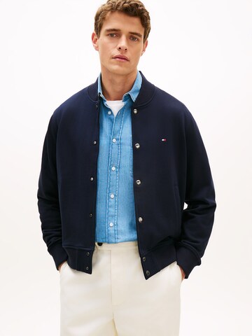 TOMMY HILFIGER Sweat jacket 'ESSENTIAL' in Blue: front