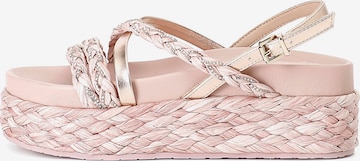 Sandales CAFè NOIR en rose : devant