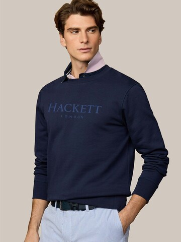 Felpa ' HERITAGE ESS CREW ' di Hackett London in blu: frontale
