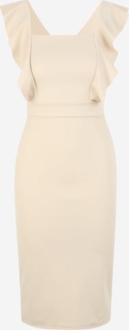 WAL G. Dress in Beige: front