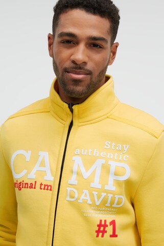 CAMP DAVID Zip-Up Hoodie in Yellow