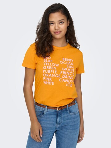 JDY T-Shirt 'HANSON' in Orange: predná strana