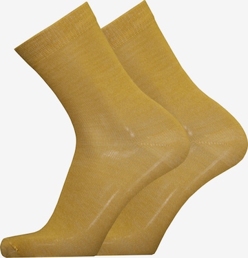 UphillSport Socken 'MERINO LIGHT' in Gelb: predná strana