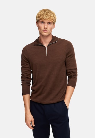 Kronstadt Sweater 'Johannes' in Brown: front