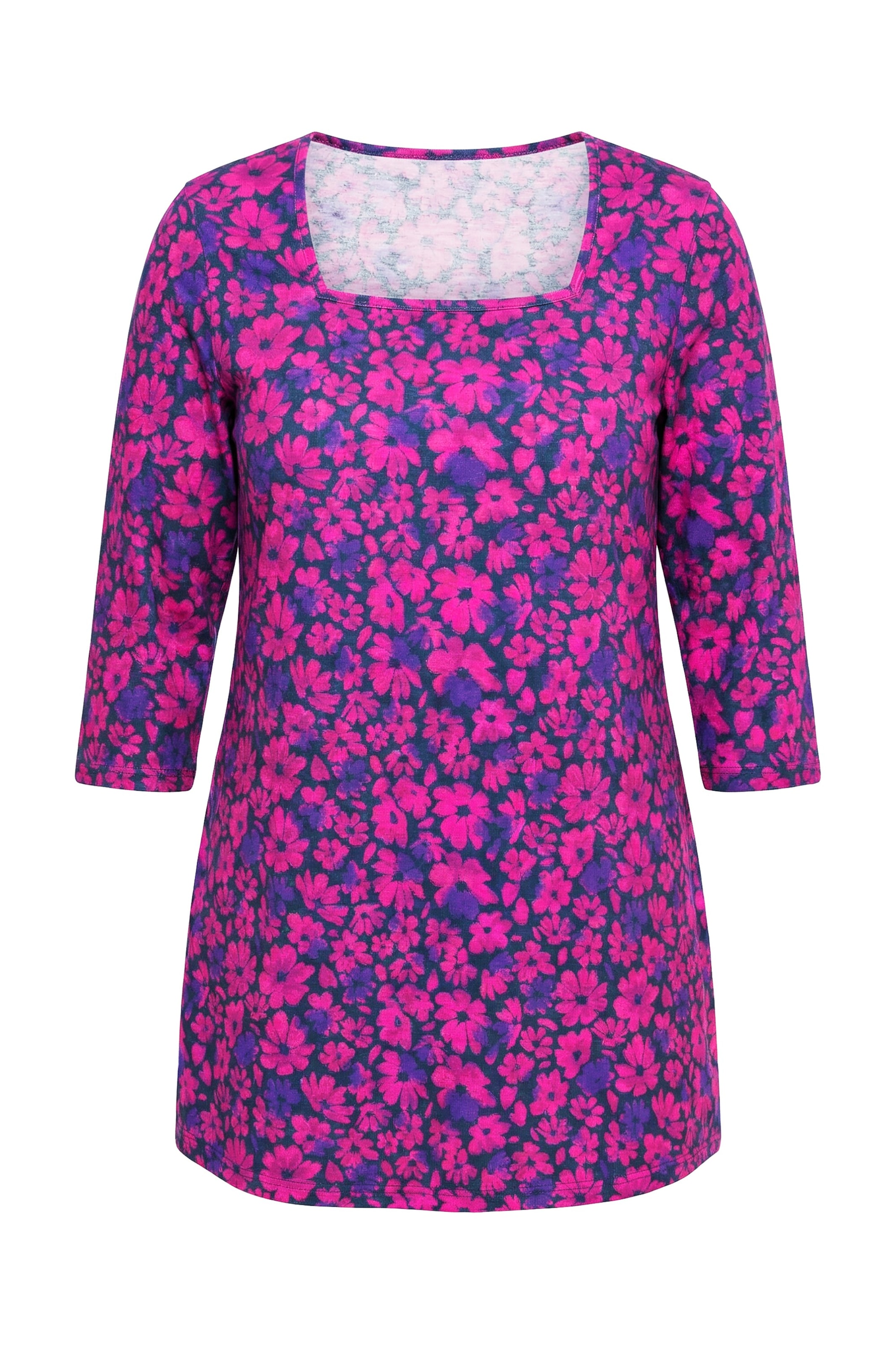 Ulla Popken Shirt in Blauw: voorkant