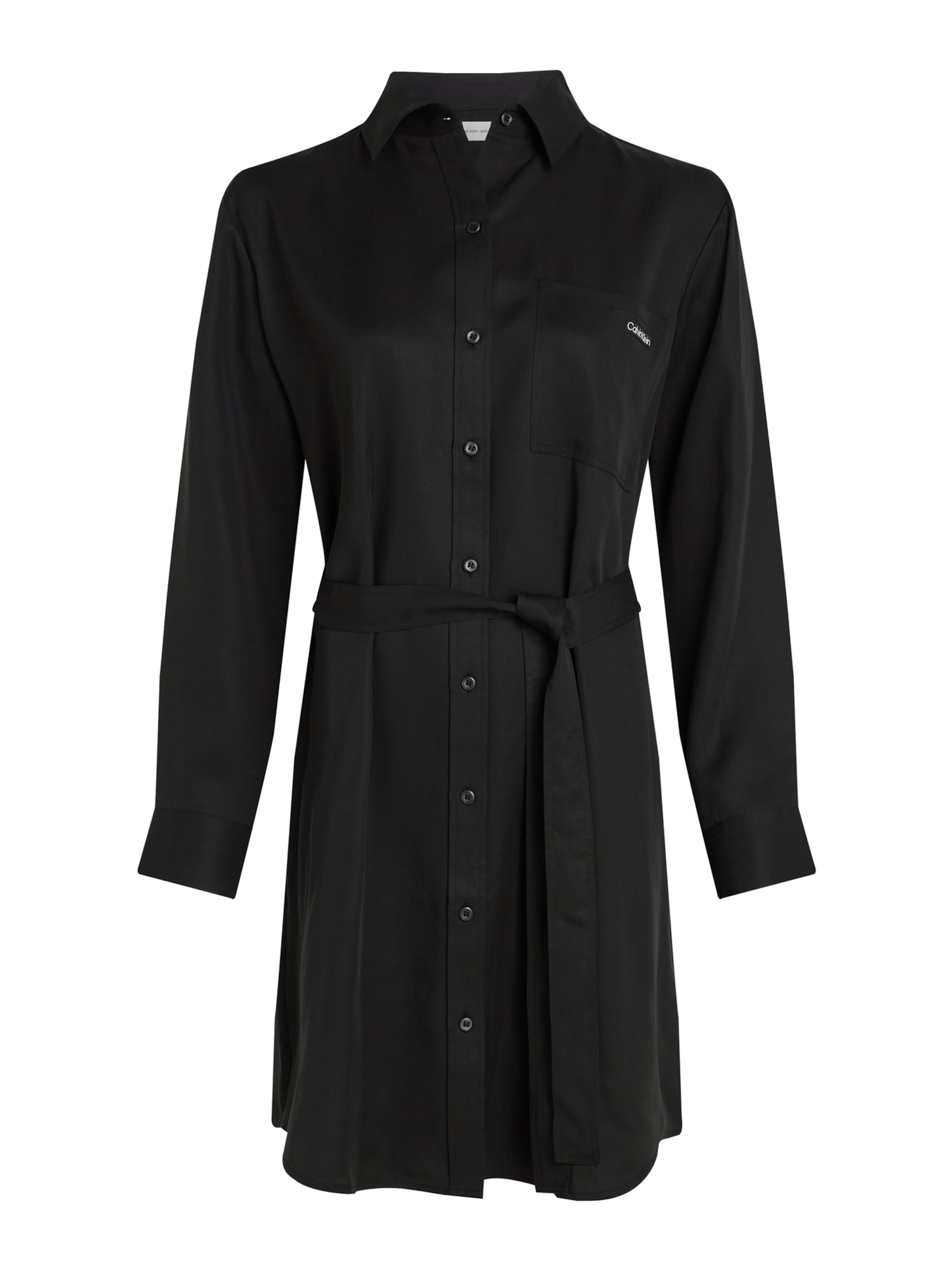 Calvin Klein Jeans Μπλουζοφόρεμα σε μαύρο: μπροστά