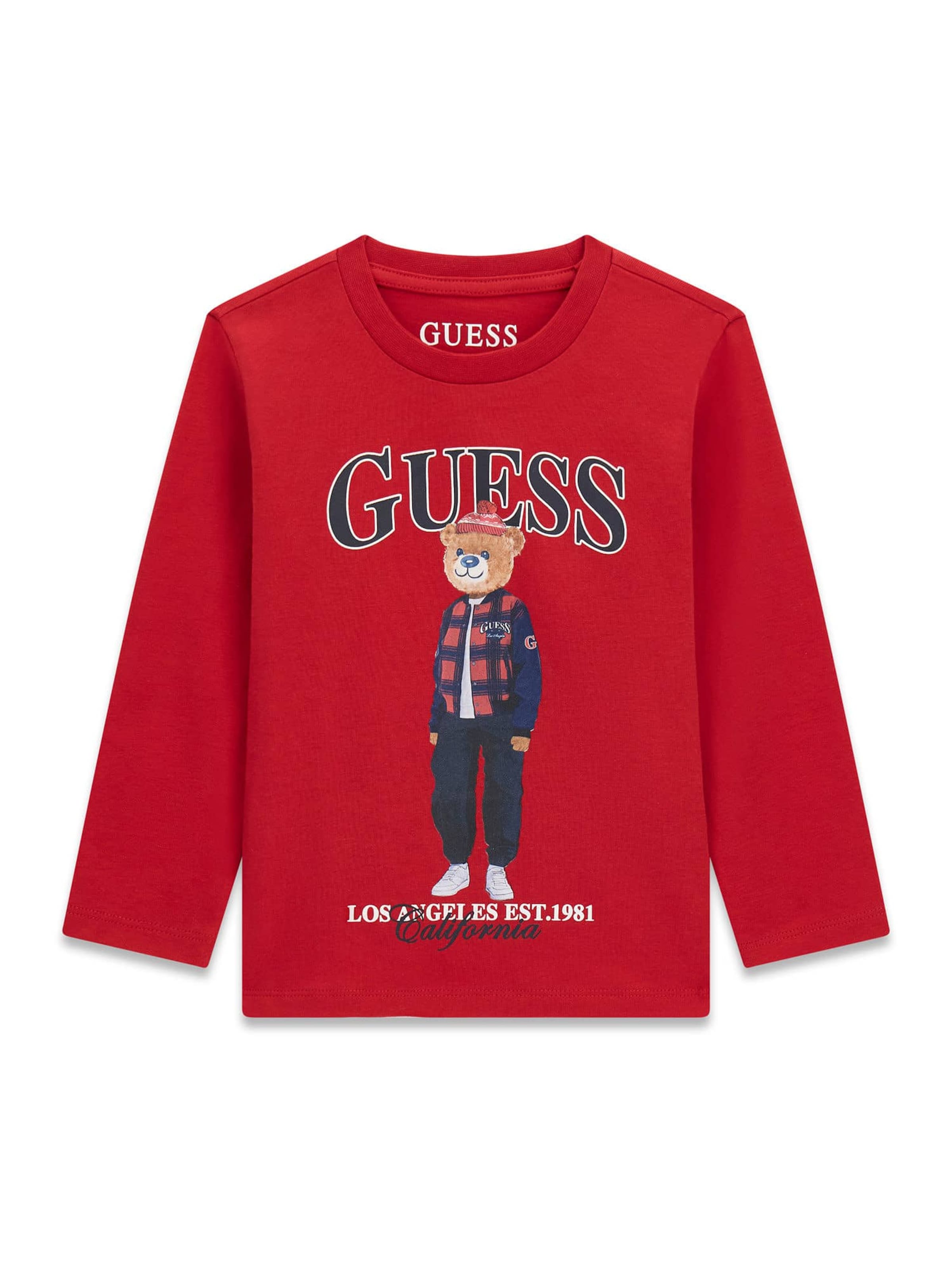 GUESS KIDS Shirt in Red: front