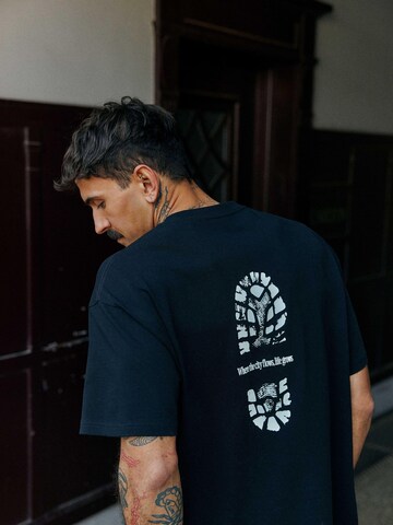 !Solid - Camiseta 'SDWolts' en negro