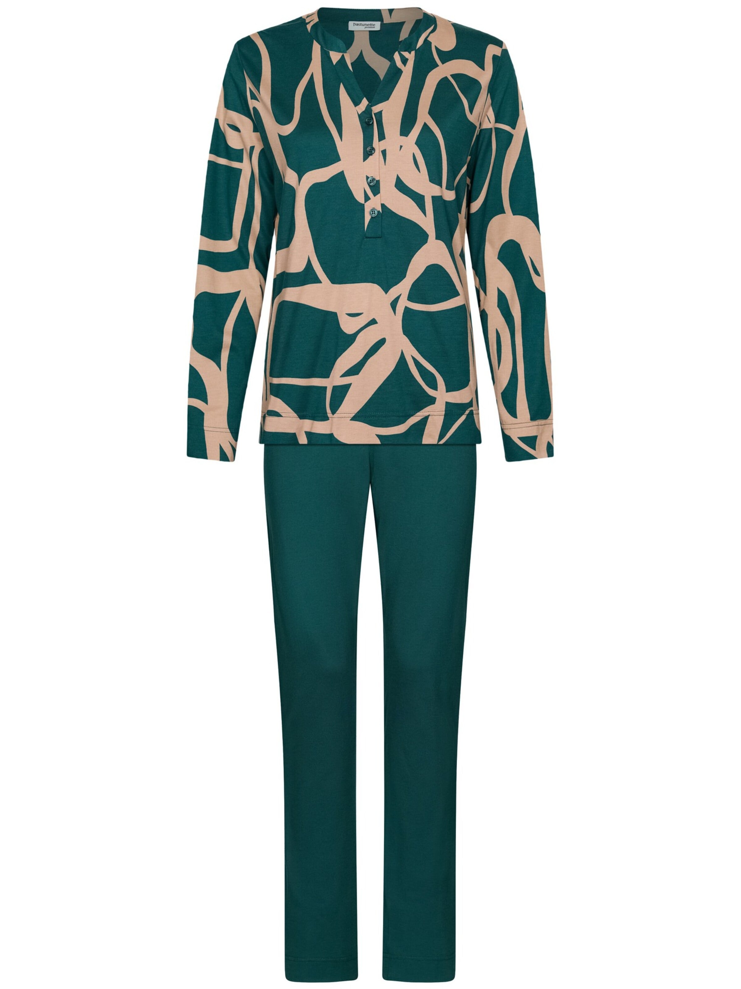 Pastunette Pyjama 'Premium - Couture'‌‌‌‌ in Beige