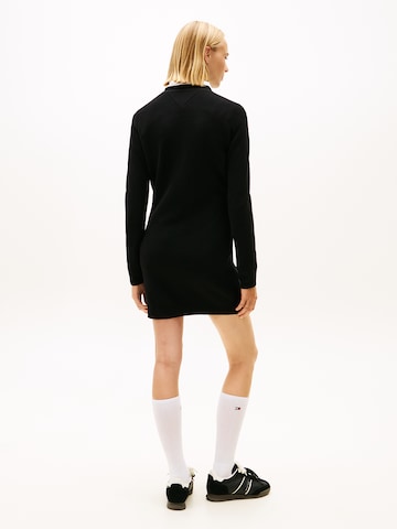 melns Tommy Jeans Adīta kleita