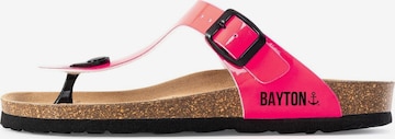 Bayton T-Bar Sandals 'Mercure' in Pink: front