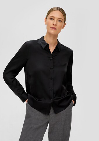 s.Oliver Blouse in Black: front