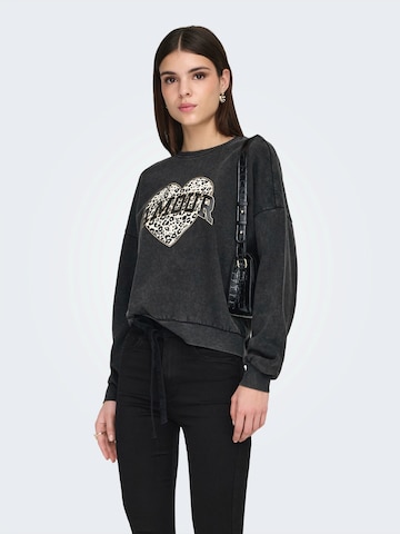 ONLY Суичър 'ONLLAUREN' в черно: отпред