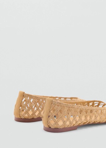 MANGO Ballerina 'Ros' i brun