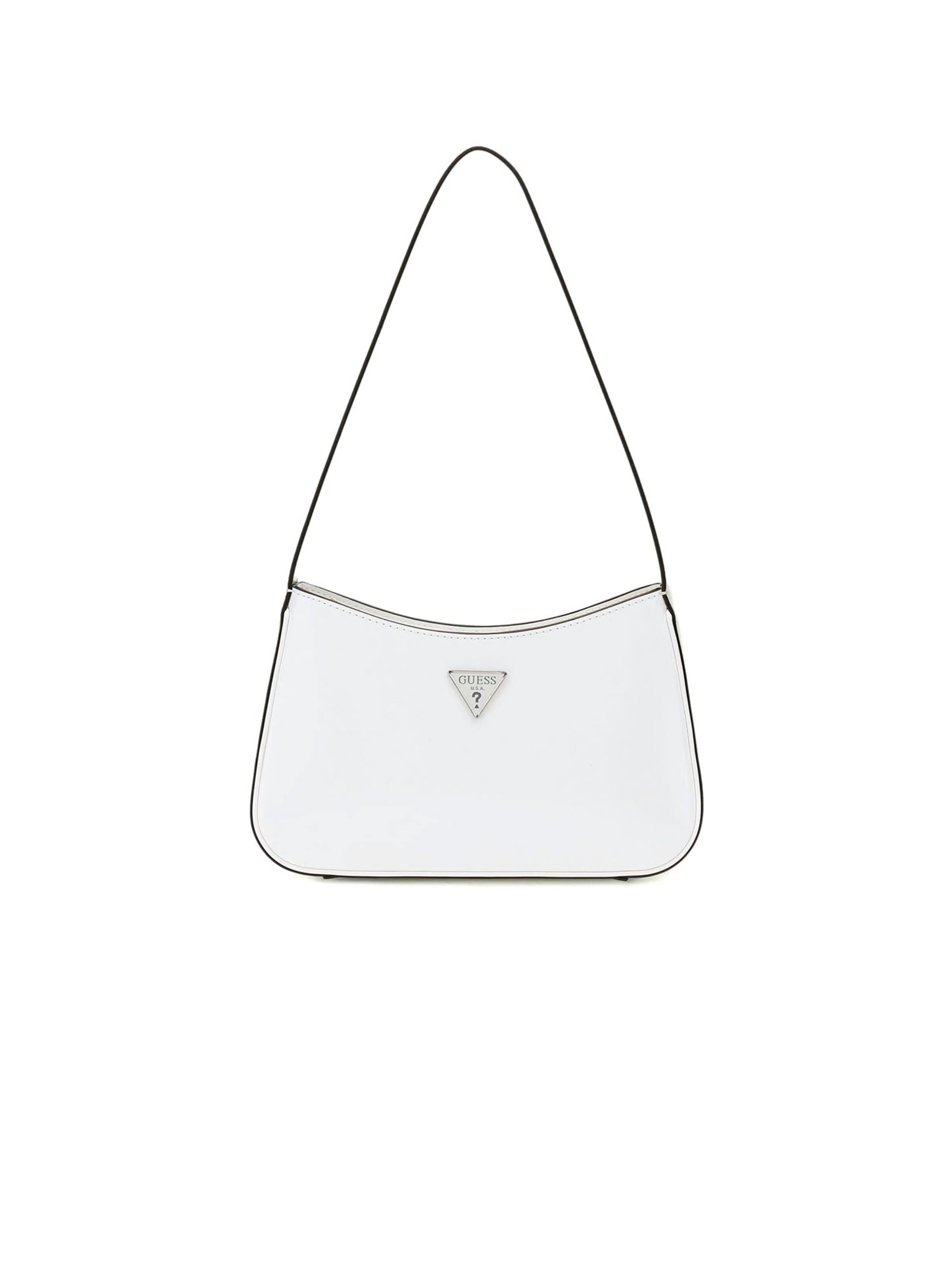 Borsa a spalla di GUESS in bianco: frontale