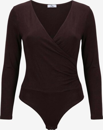 Body a maglietta 'Body Cotone Incrociato 25310' di I AM in marrone: frontale