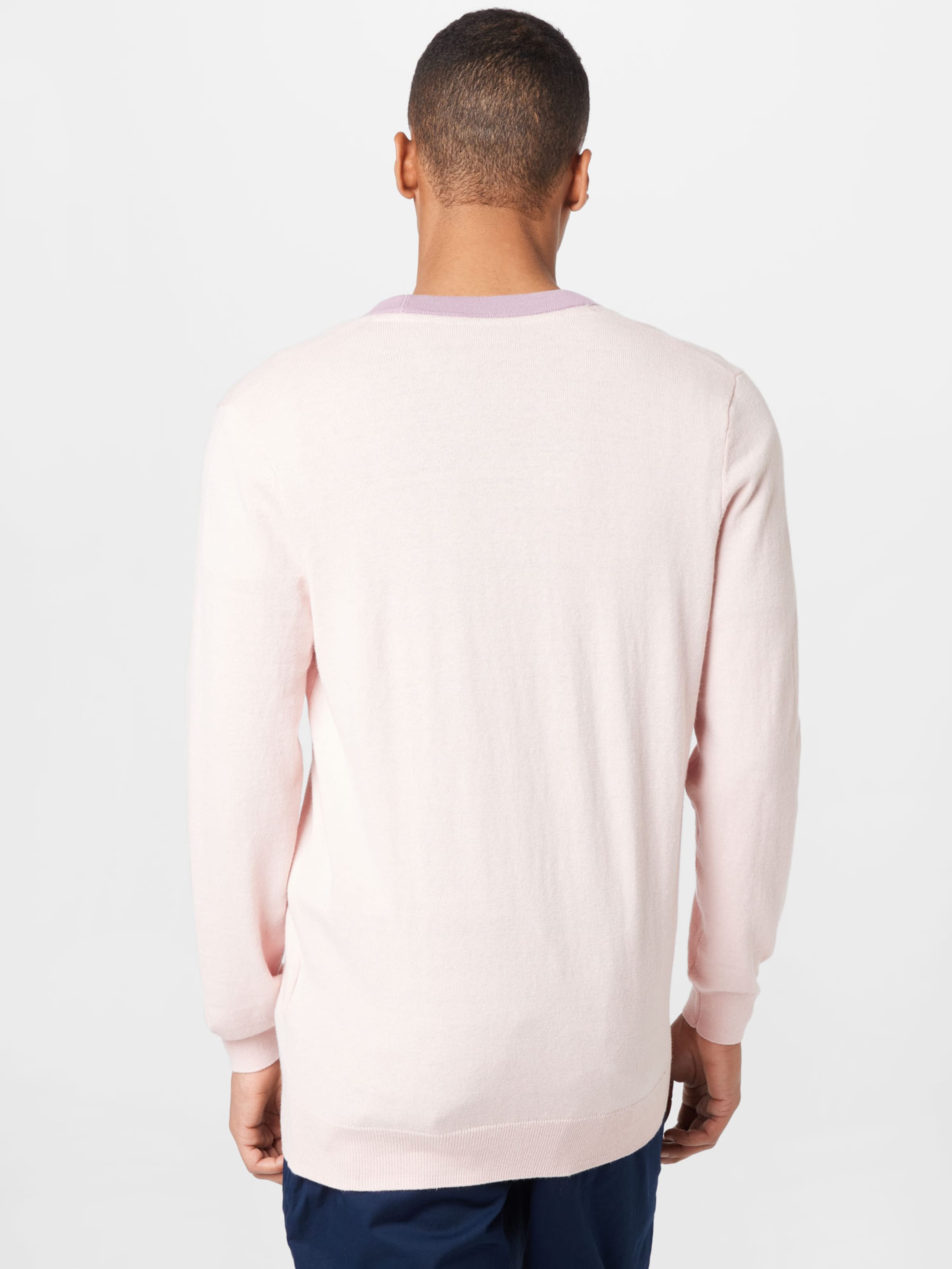 Männer Pullover & Strick Lyle & Scott Strickjacke in Rosa - QV39438 Männer Pullover & Strick Lyle & Scott Strickjacke in Rosa - QV39438