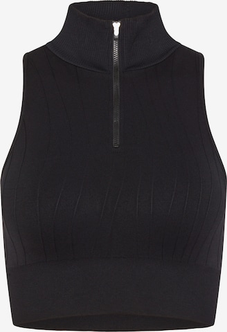 Born Living Yoga Sporttop 'Dandara' in Zwart: voorkant