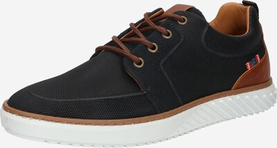 BULLBOXER Baskets basses en bleu marine / marron, Vue avec produit